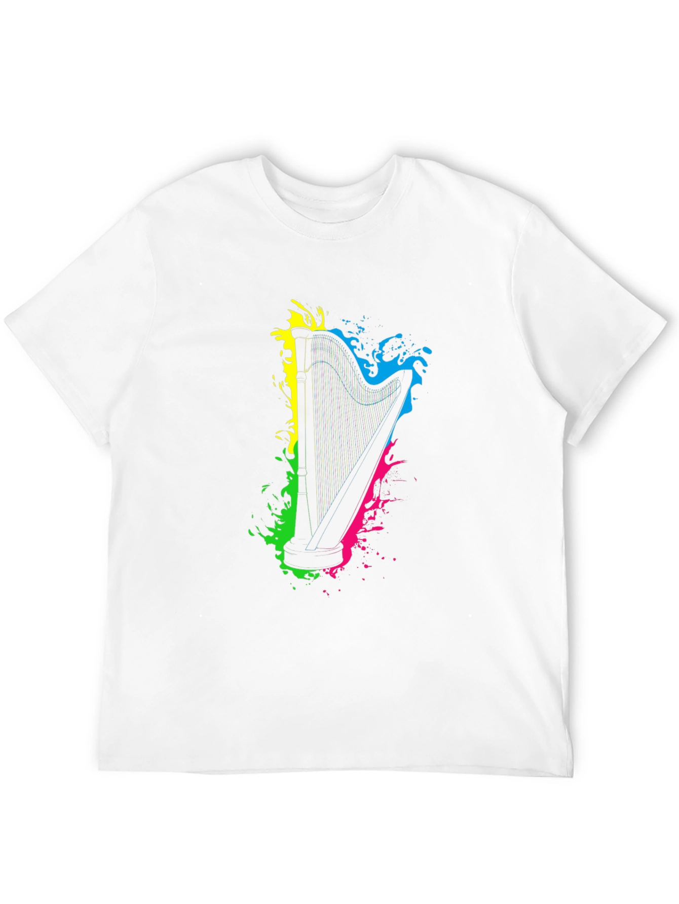 Harp Splash Graphic Black T-Shirt