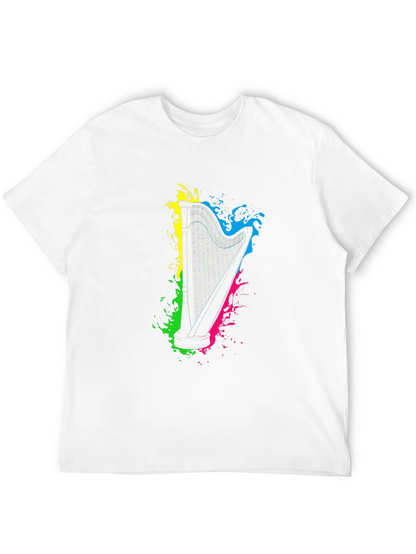 Harp Splash Graphic Black T-Shirt