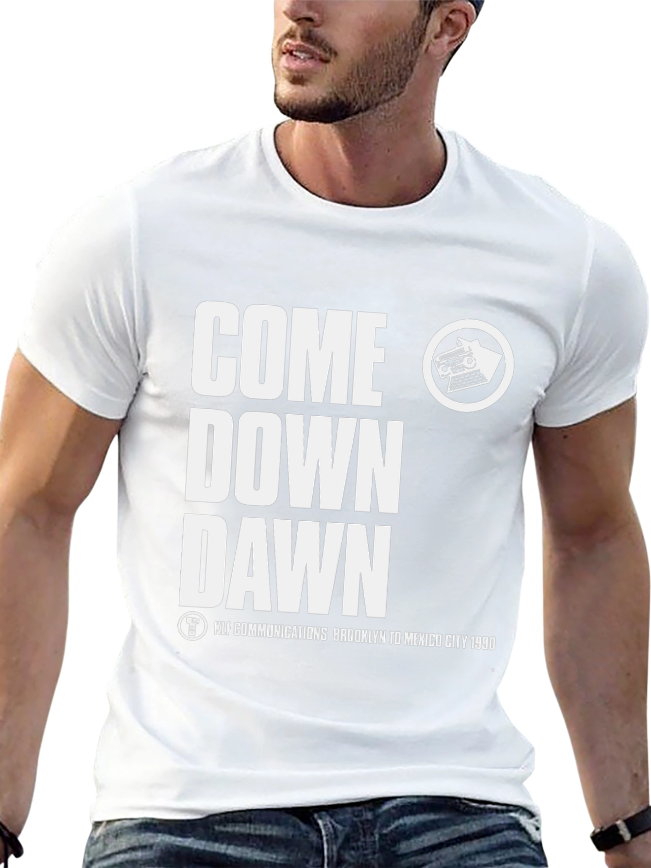 Come Down Dawn Black Graphic Tee