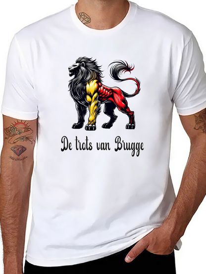 Belgian Lion Graphic T-Shirt - Bold & Unique Design