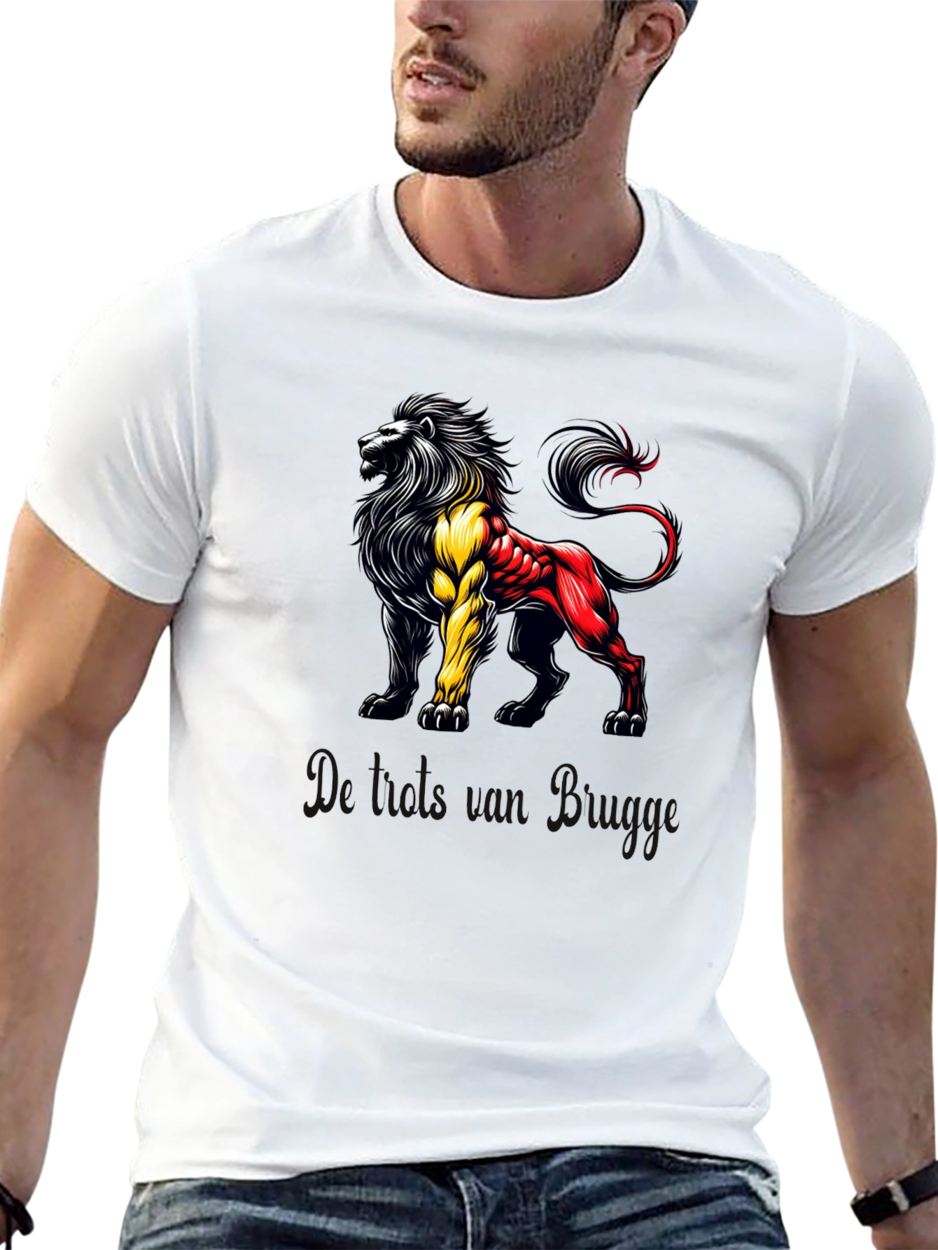 Belgian Lion Graphic T-Shirt - Bold & Unique Design