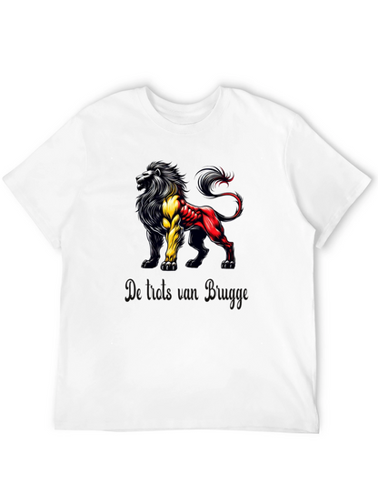 Belgian Lion Graphic T-Shirt - Bold & Unique Design