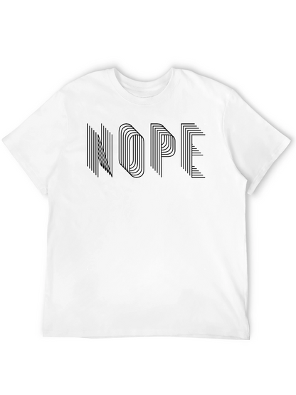 Nope Graphic Tee - Modern Minimalist Design