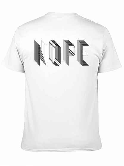 Nope Graphic Tee - Modern Minimalist Design
