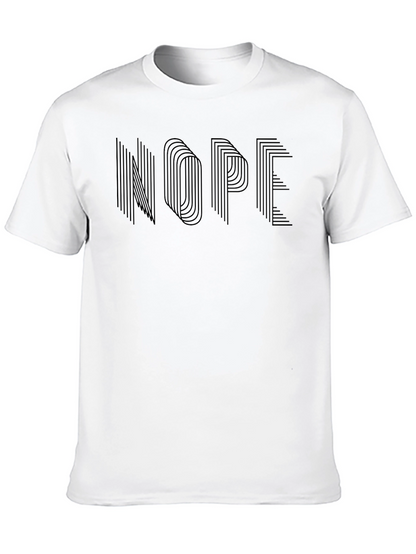 Nope Graphic Tee - Modern Minimalist Design
