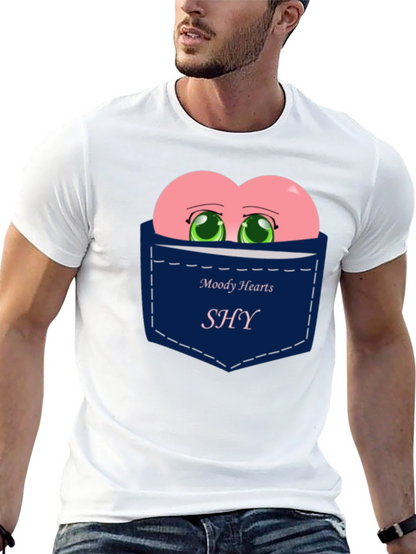 Moody Hearts SHY Pocket Graphic Tee - Black