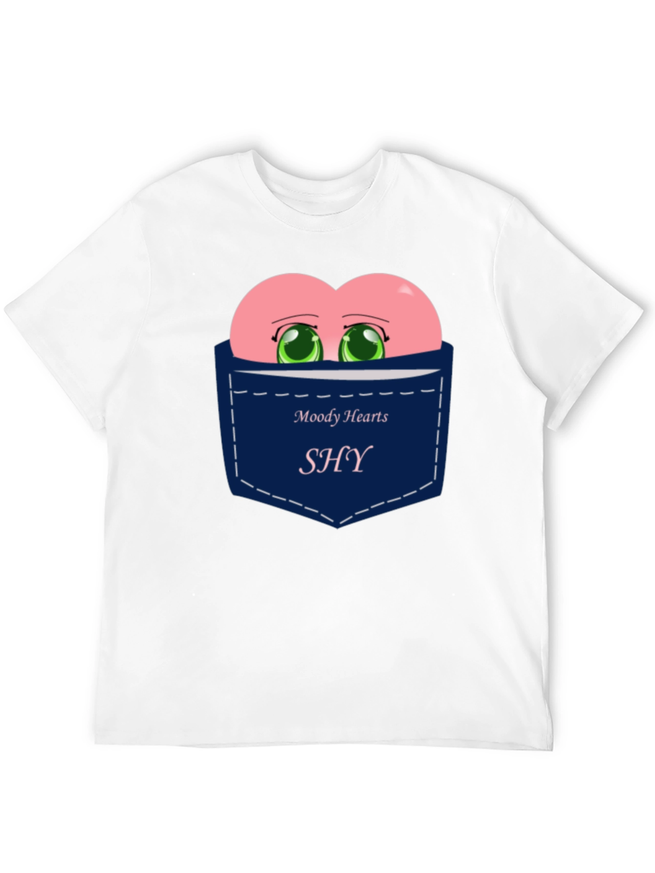 Moody Hearts SHY Pocket Graphic Tee - Black