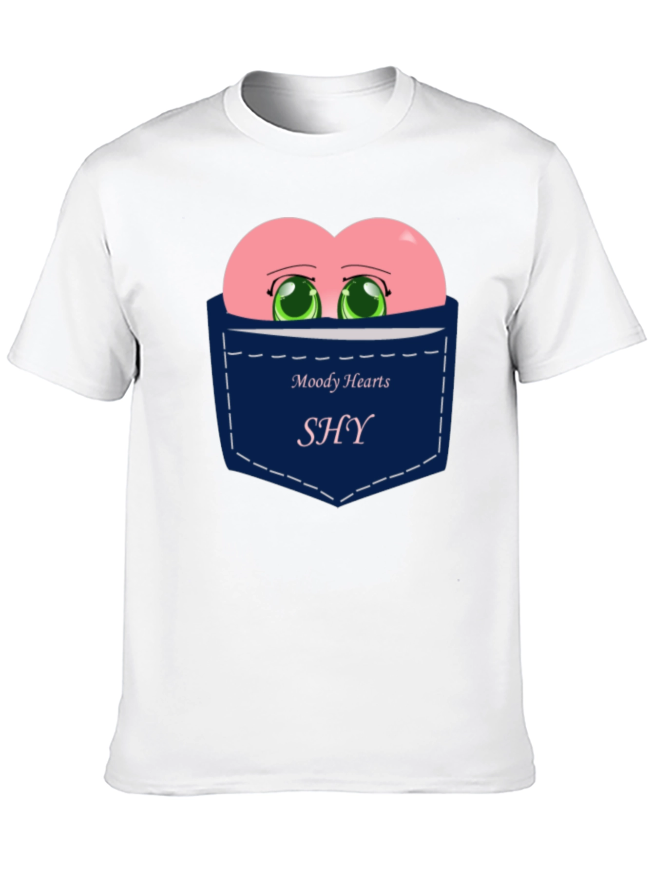 Moody Hearts SHY Pocket Graphic Tee - Black