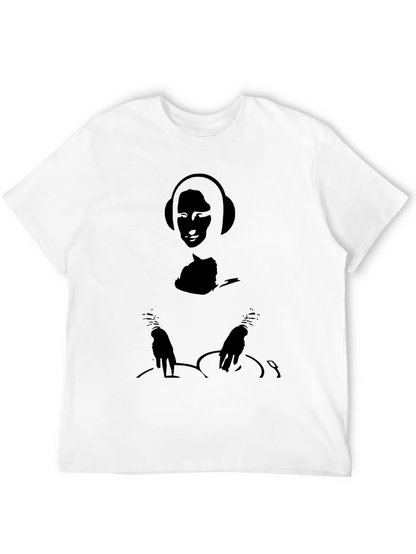 DJ Mona Lisa Black Graphic Tee