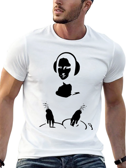 DJ Mona Lisa Black Graphic Tee