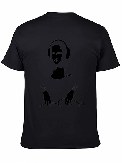 DJ Mona Lisa Black Graphic Tee