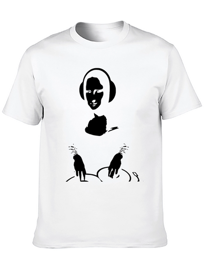 DJ Mona Lisa Black Graphic Tee