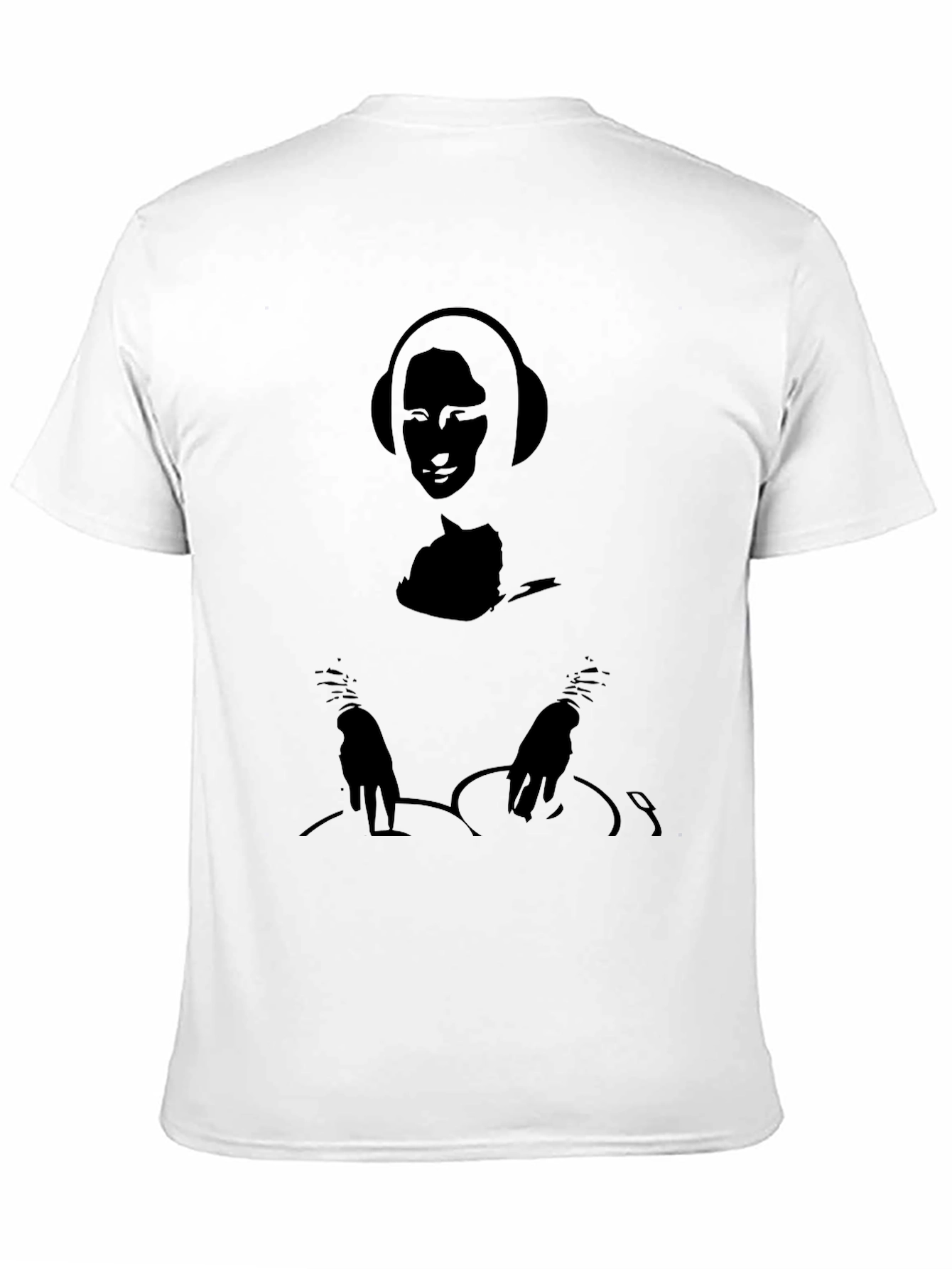 DJ Mona Lisa Black Graphic Tee