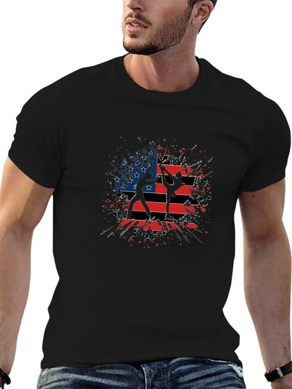 American Flag Gymnastics T-Shirt