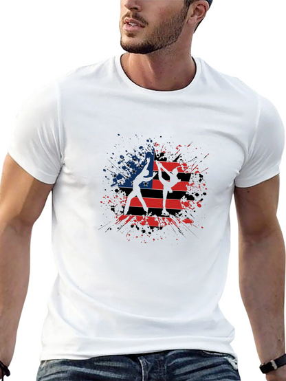 American Flag Gymnastics T-Shirt