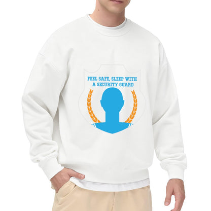 Unisex Security Guard Shield Graphic Sweatshirt (Funny Slogan)