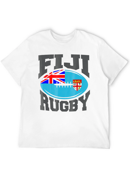 Fiji Rugby T-Shirt - National Flag Design