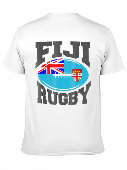 Fiji Rugby T-Shirt - National Flag Design