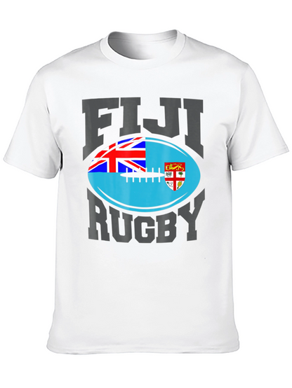 Fiji Rugby T-Shirt - National Flag Design
