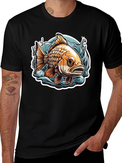 Goldfish Graphic Tee - Unique Fish Design