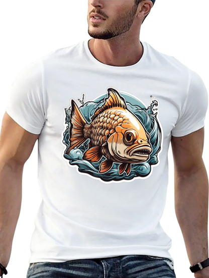 Goldfish Graphic Tee - Unique Fish Design