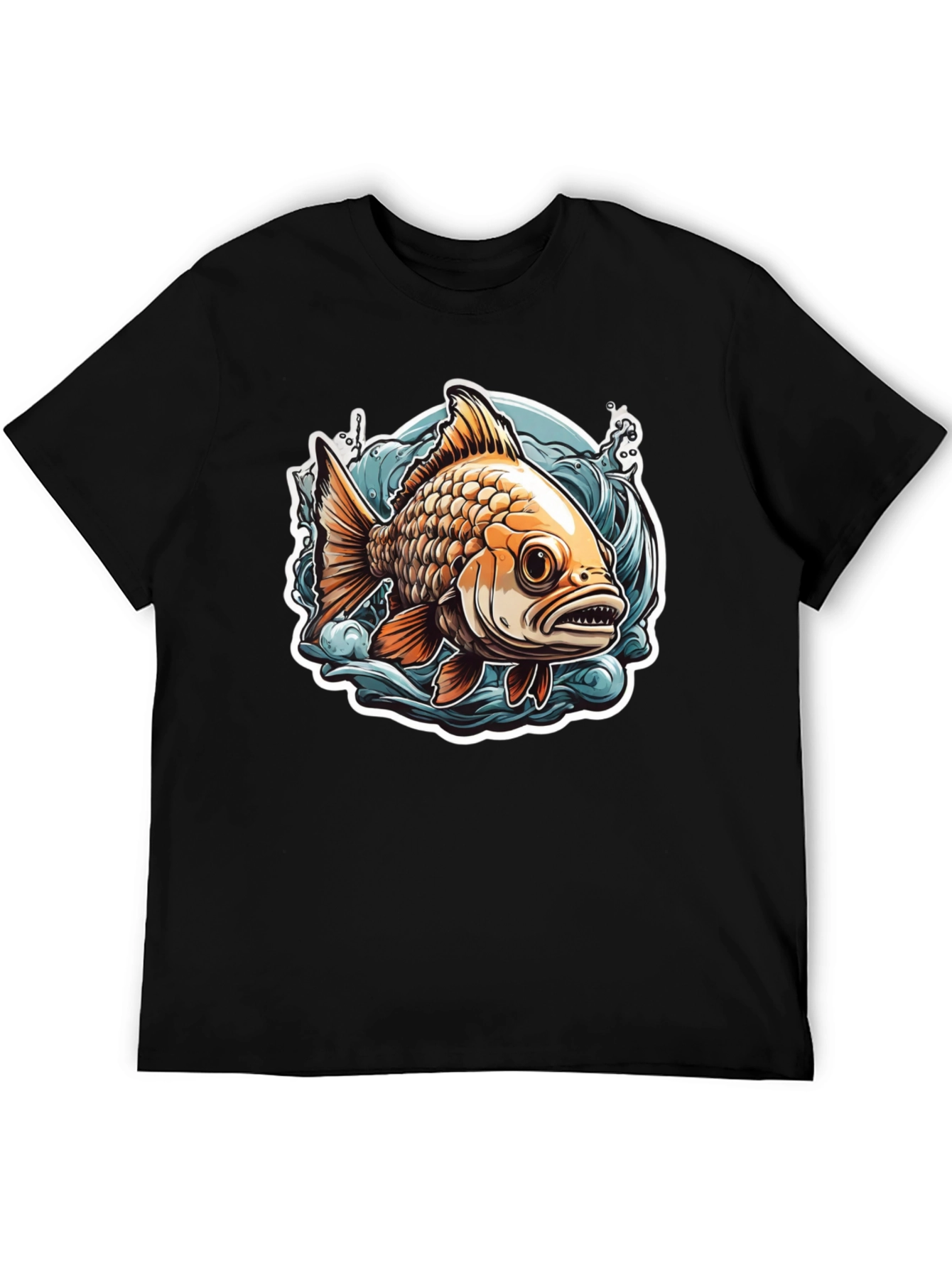 Goldfish Graphic Tee - Unique Fish Design