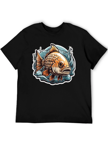 Goldfish Graphic Tee - Unique Fish Design