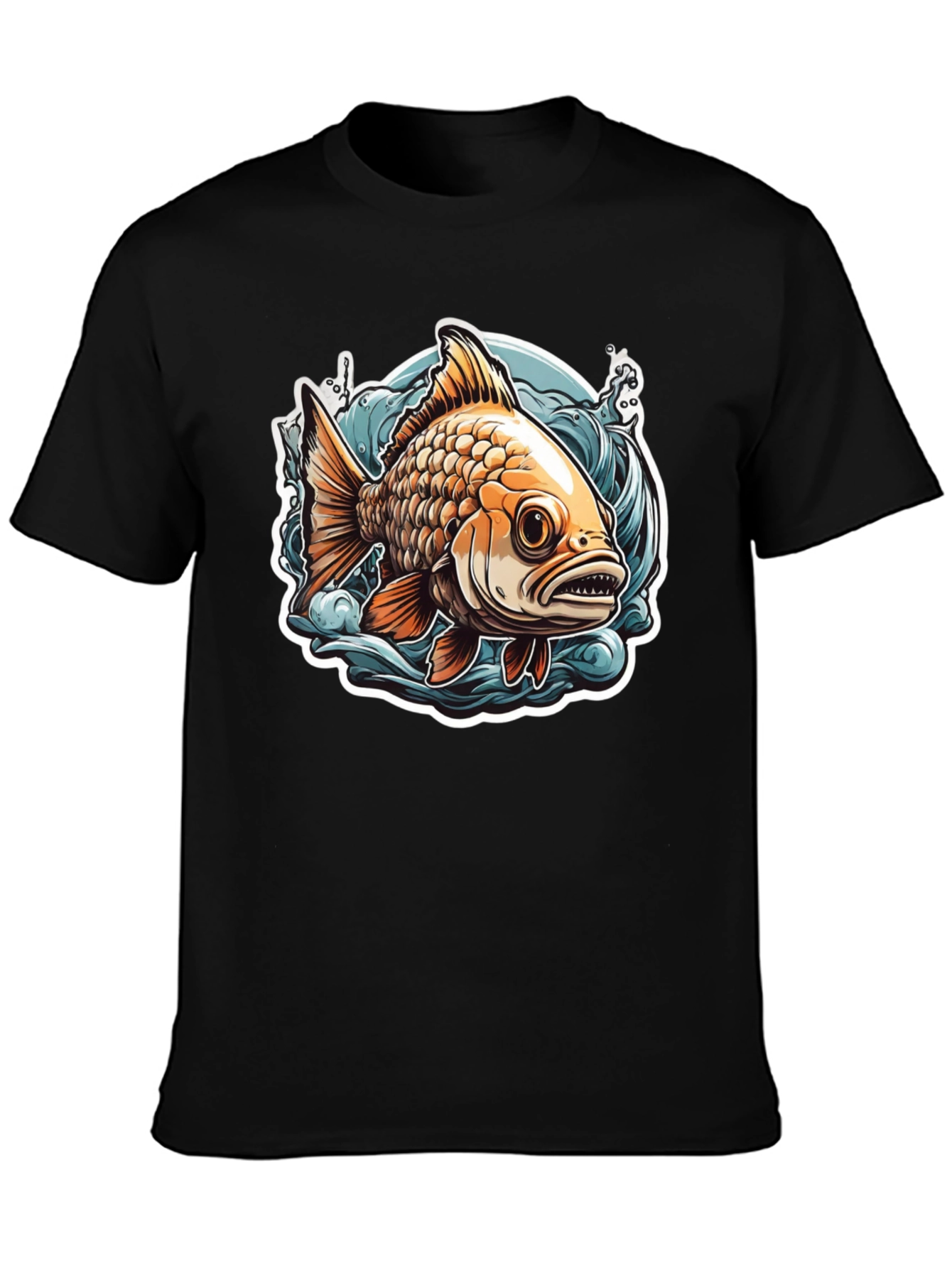 Goldfish Graphic Tee - Unique Fish Design