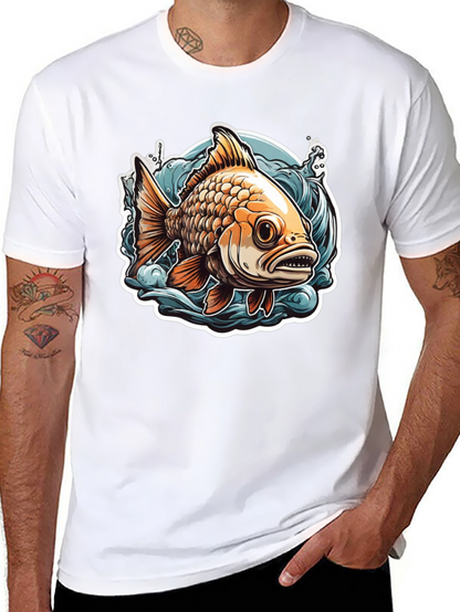 Goldfish Graphic Tee - Unique Fish Design