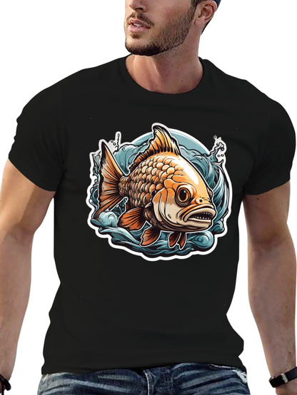 Goldfish Graphic Tee - Unique Fish Design