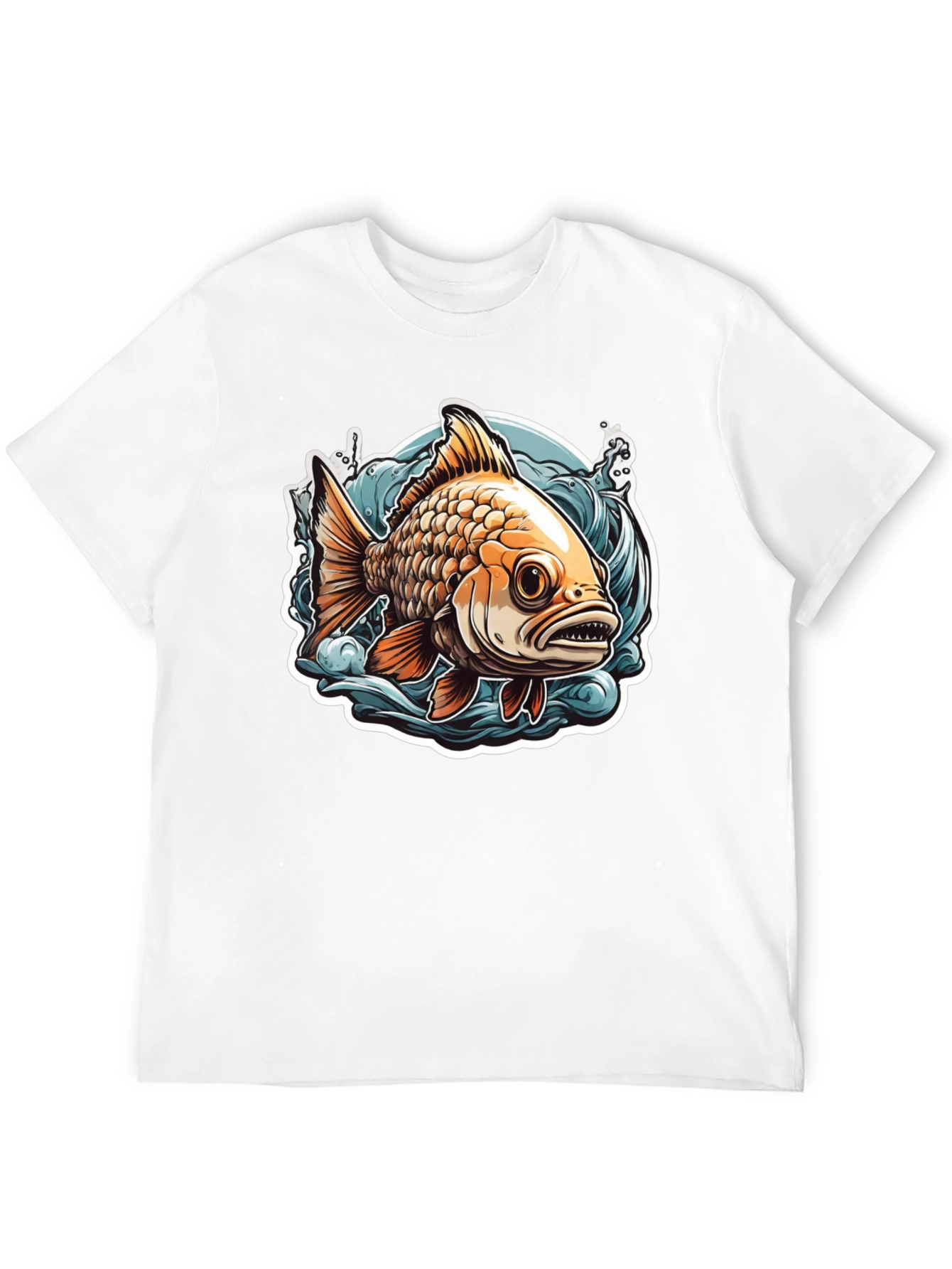 Goldfish Graphic Tee - Unique Fish Design