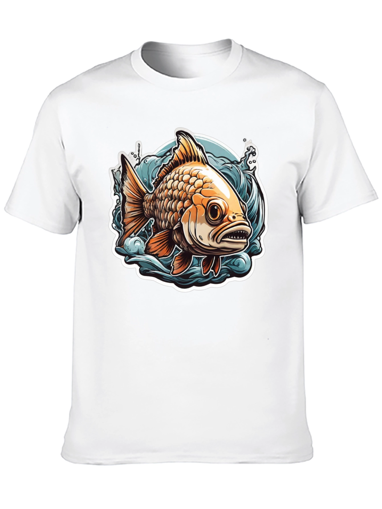 Goldfish Graphic Tee - Unique Fish Design