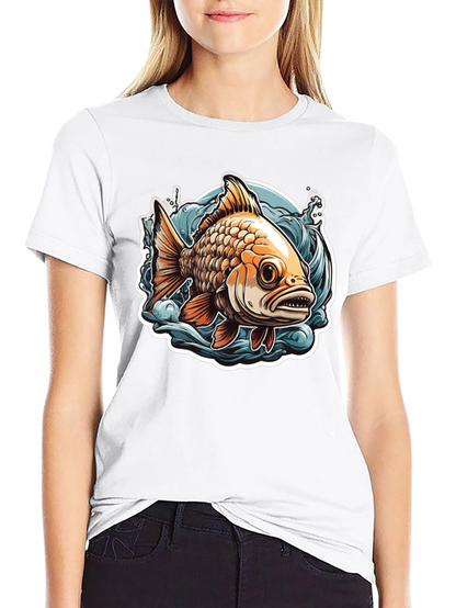 Goldfish Graphic Tee - Unique Fish Design