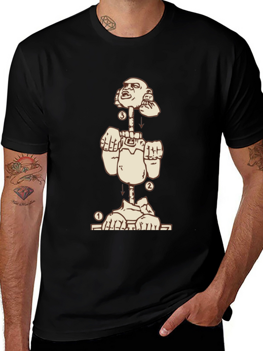 Deconstructed Man Graphic Tee - Black