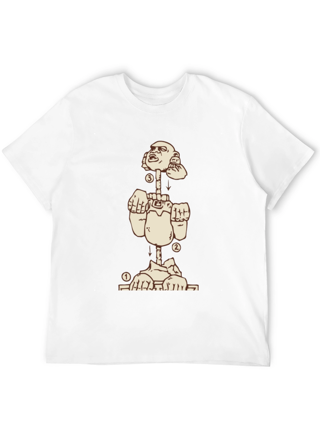 Deconstructed Man Graphic Tee - Black
