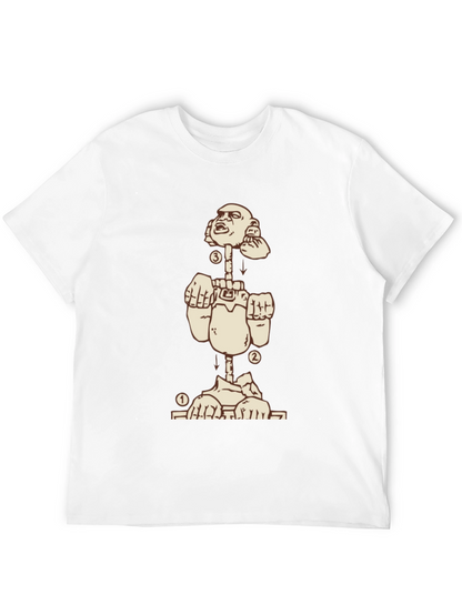Deconstructed Man Graphic Tee - Black
