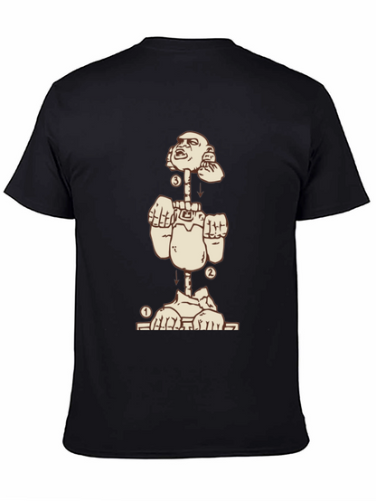 Deconstructed Man Graphic Tee - Black