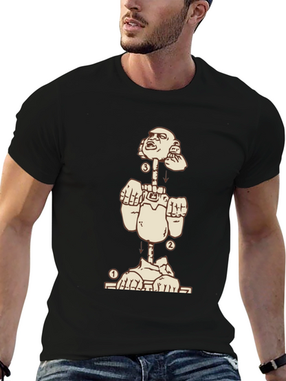 Deconstructed Man Graphic Tee - Black