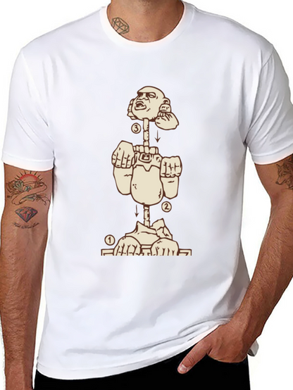Deconstructed Man Graphic Tee - Black