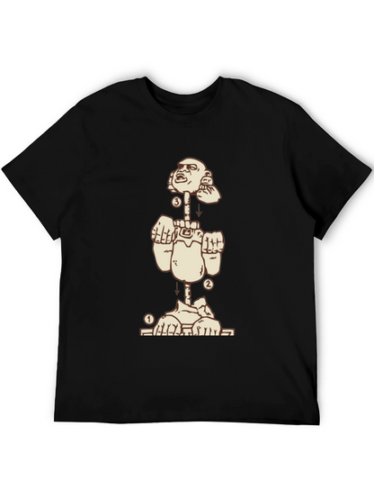 Deconstructed Man Graphic Tee - Black