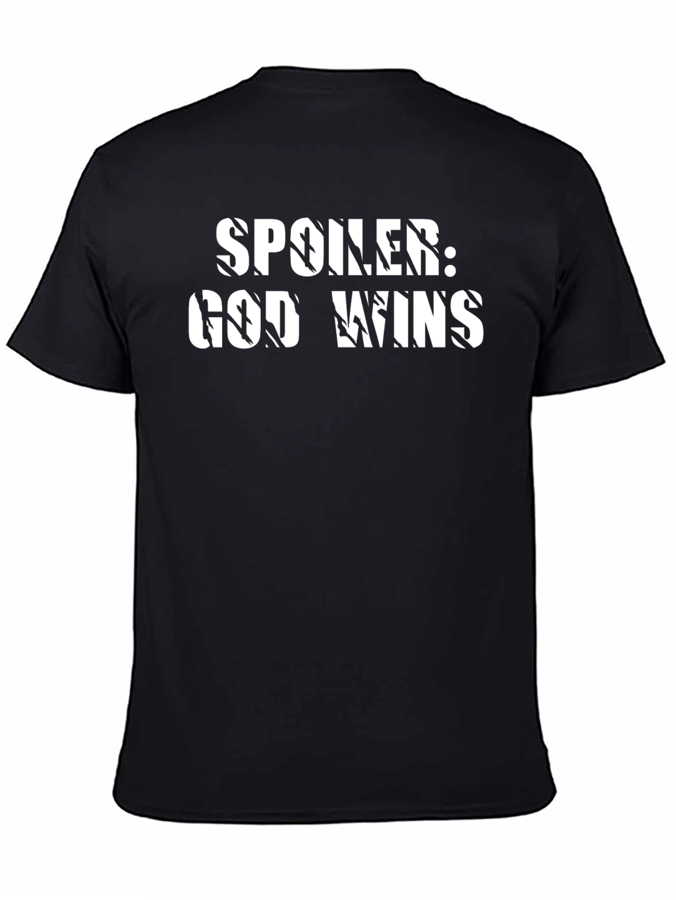 Spoiler God Wins T-Shirt - Christian Faith Tee