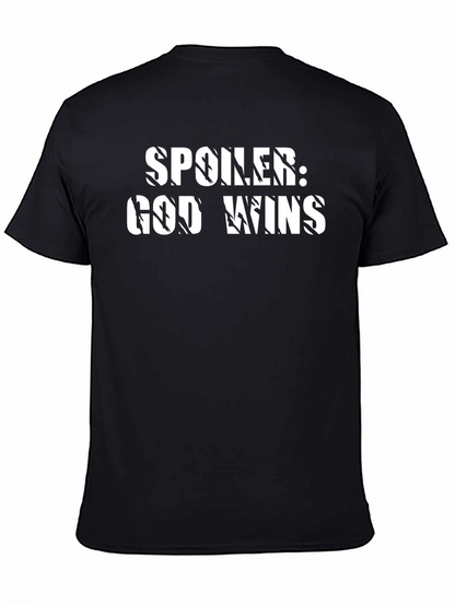 Spoiler God Wins T-Shirt - Christian Faith Tee