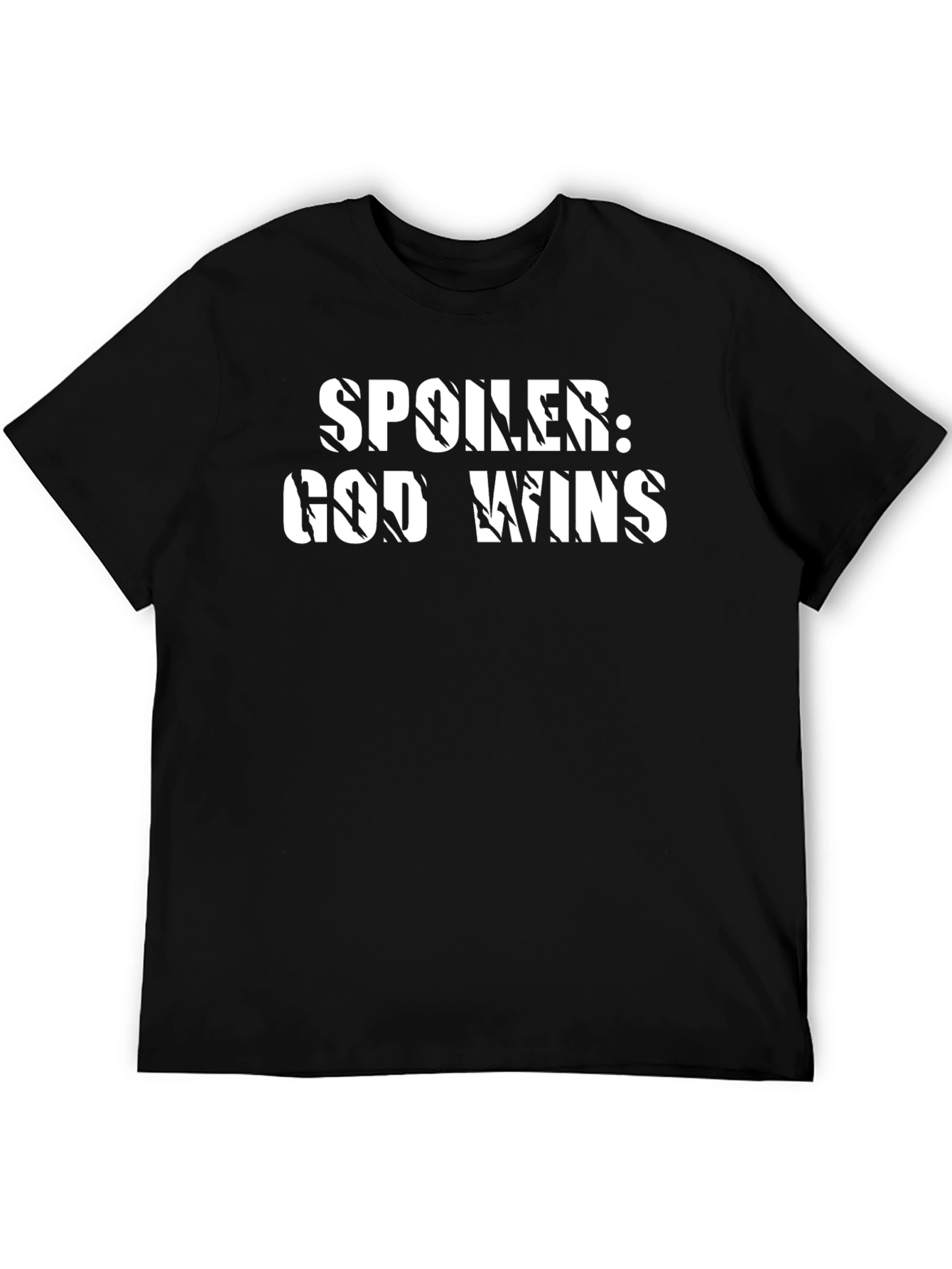 Spoiler God Wins T-Shirt - Christian Faith Tee