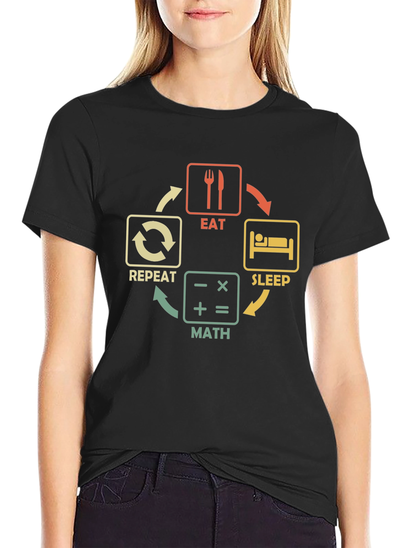 Eat Sleep Math Repeat T-Shirt