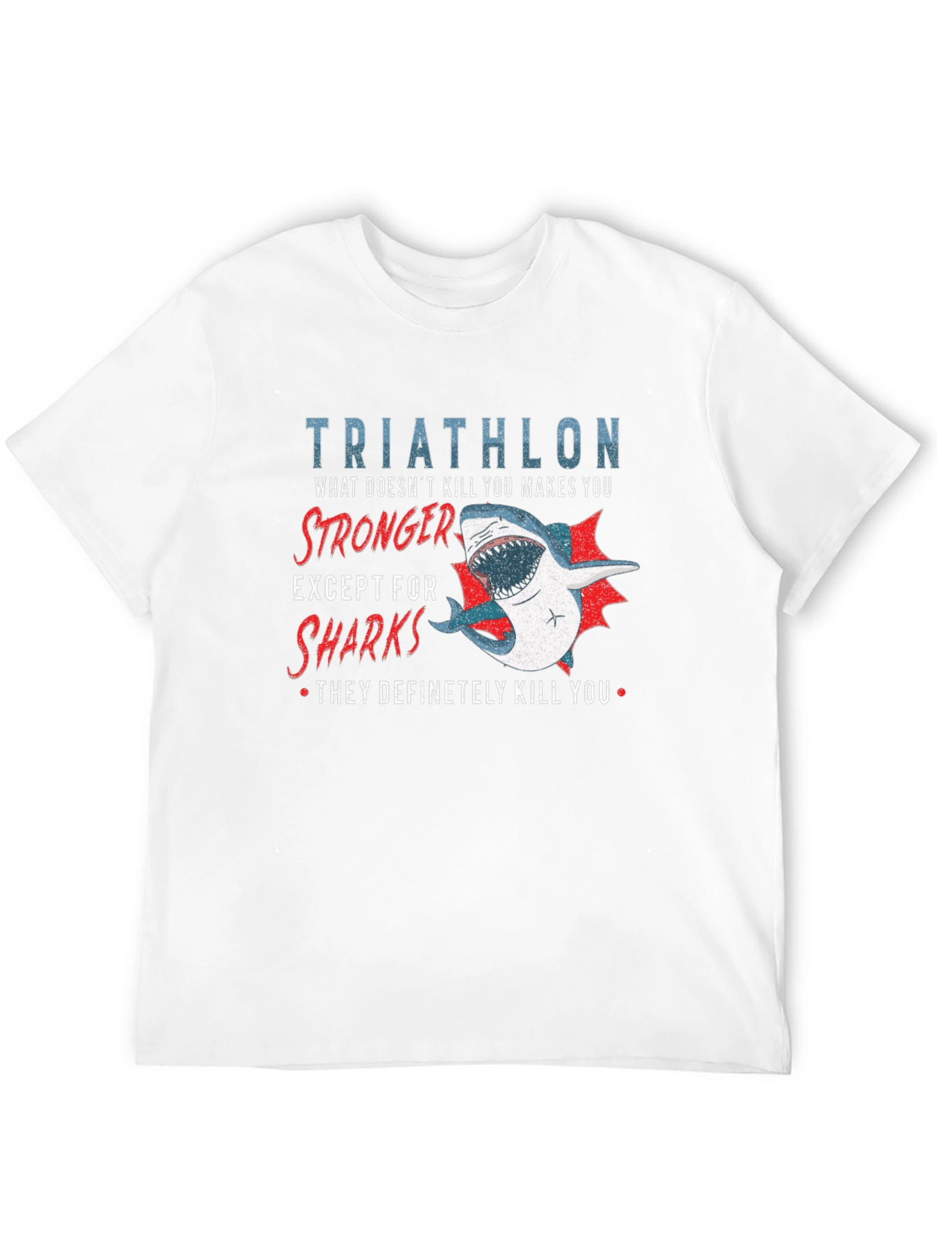 Triathlon Shark T-Shirt - Funny Athlete Tee