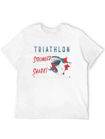 Triathlon Shark T-Shirt - Funny Athlete Tee