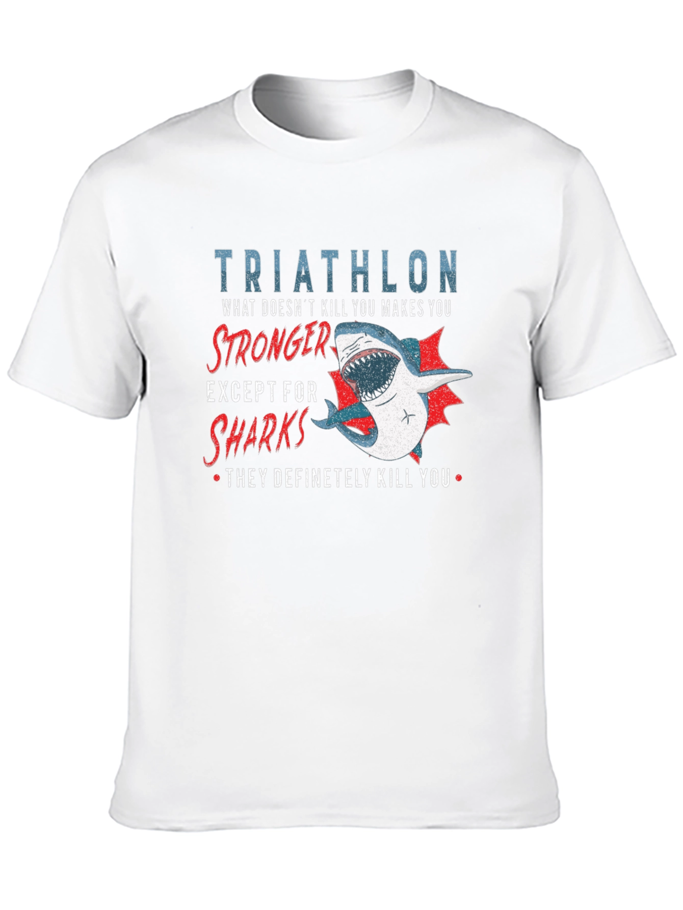 Triathlon Shark T-Shirt - Funny Athlete Tee