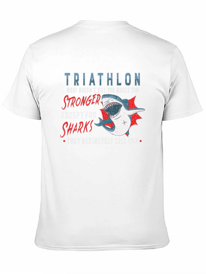 Triathlon Shark T-Shirt - Funny Athlete Tee