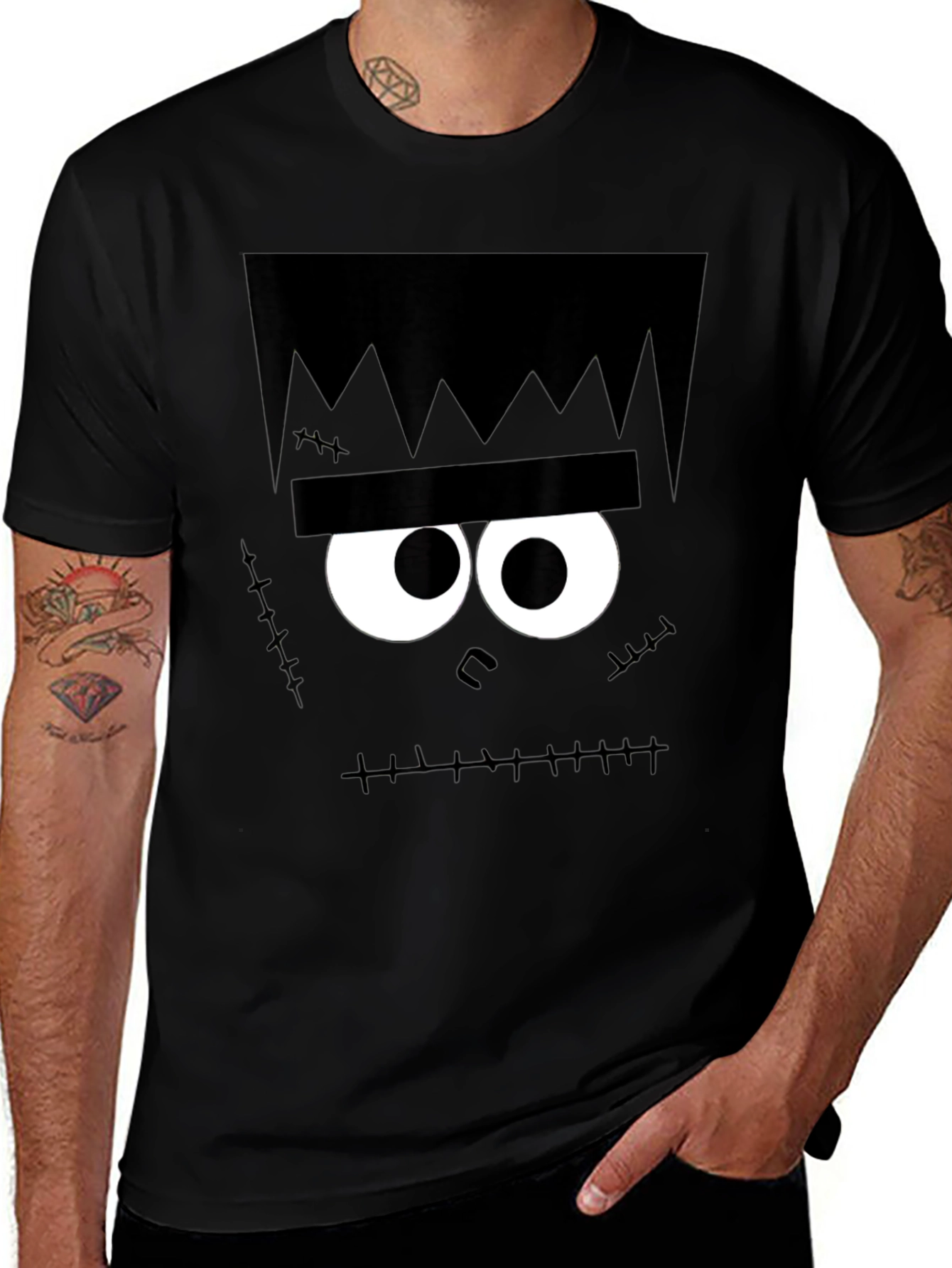 Frankenstein Graphic Tee - Halloween Shirt