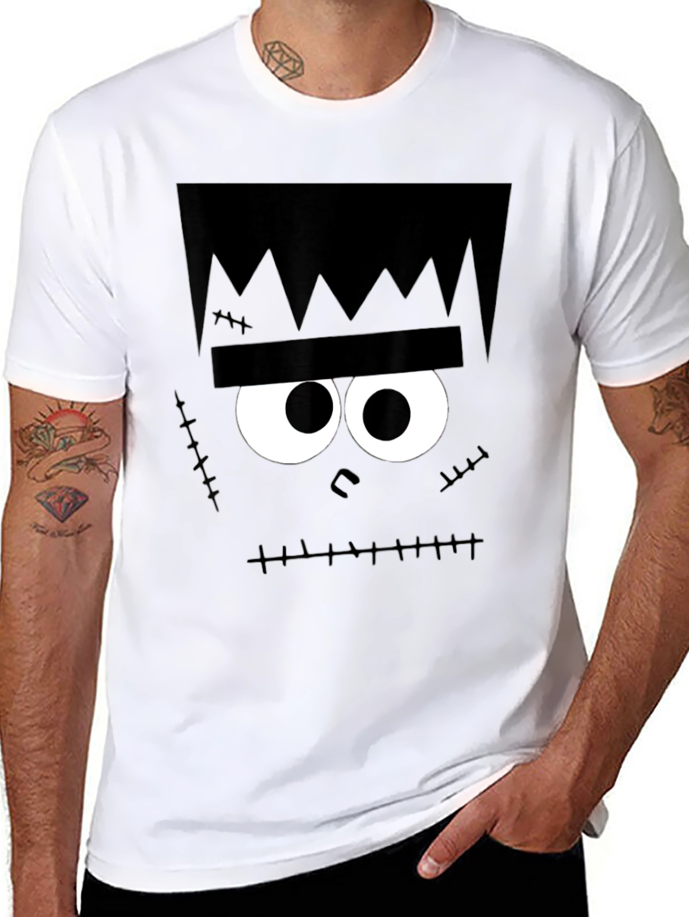 Frankenstein Graphic Tee - Halloween Shirt